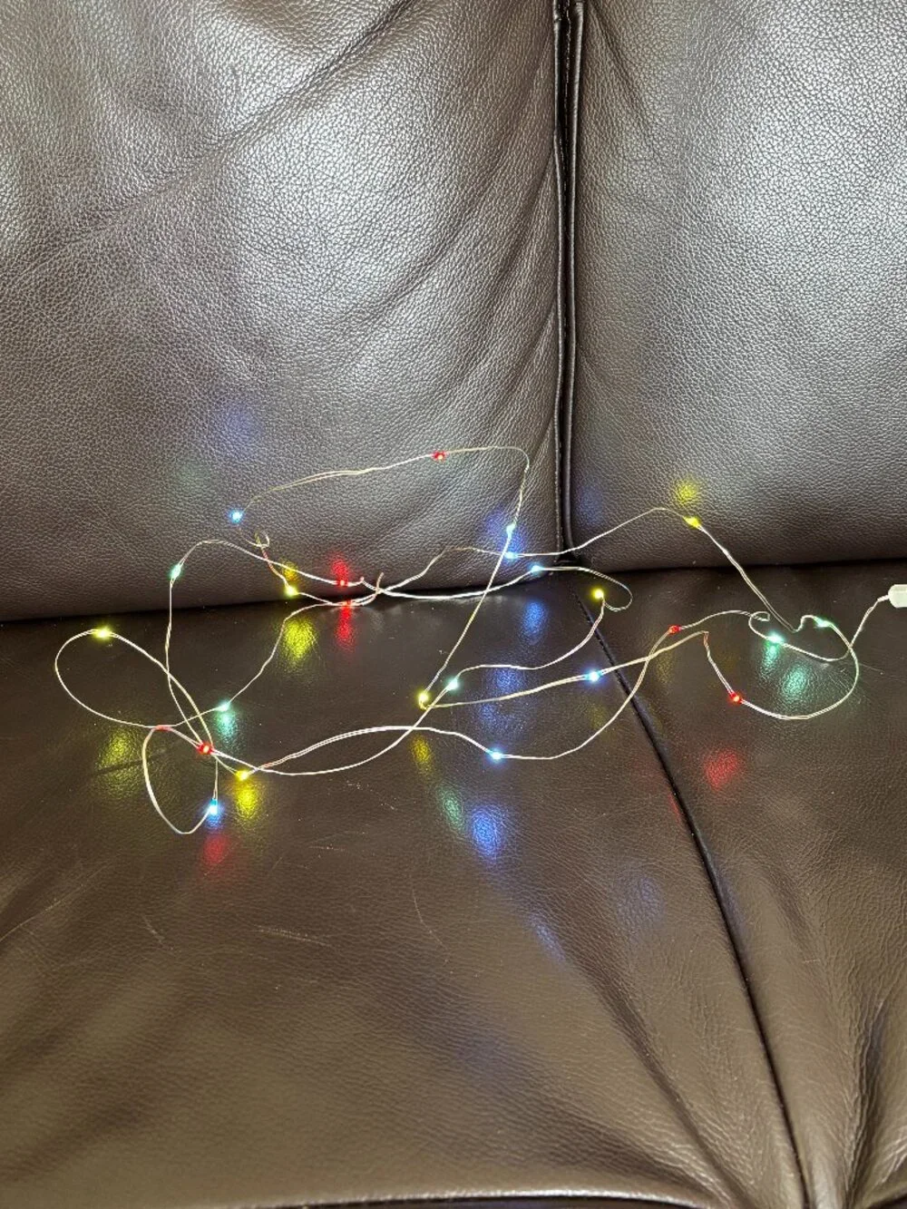 NEW Bethlehem Lights Set of 3 Micro Fairy Lights - Silver Wire & Multicolor bulb